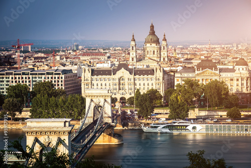 bridge on the Danube river