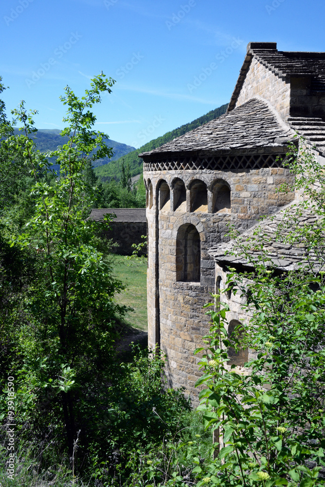 Apside der Klosterkirche Santa Maria de Obarra