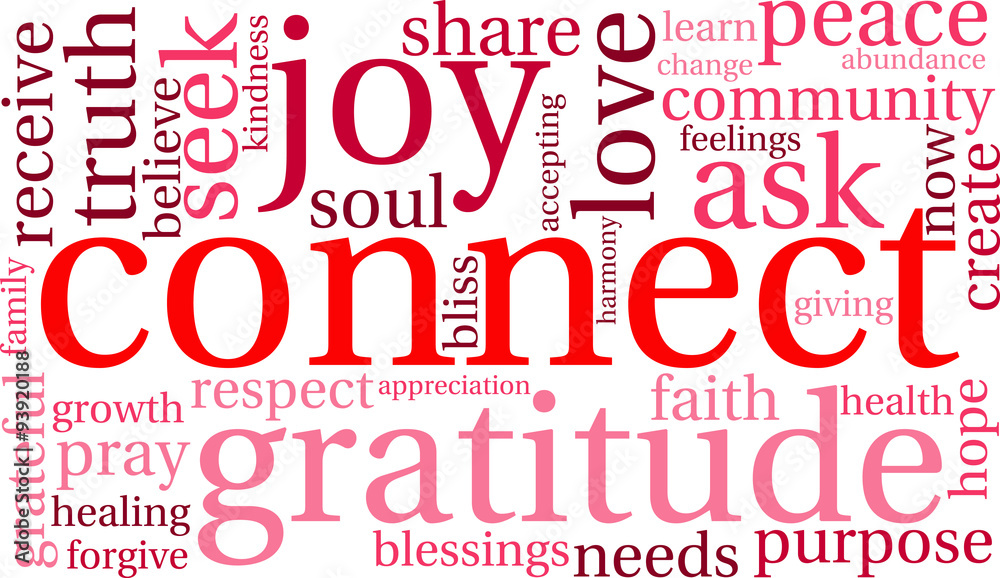 Connect Word Cloud On a White Background. Connect Word Cloud On a White Background.