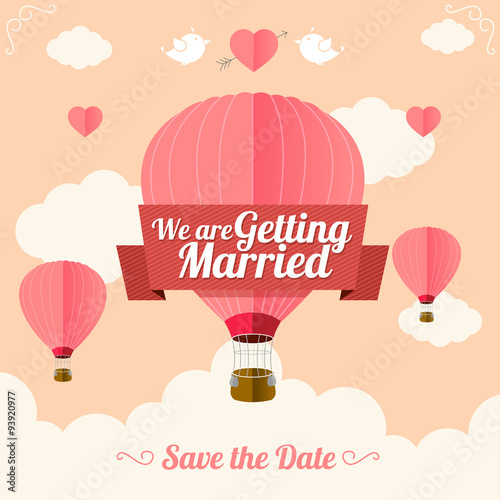 Wedding Card. Vector