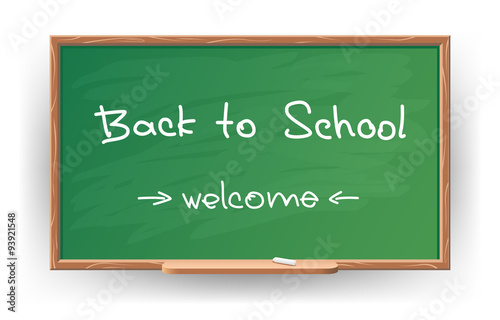 Back to school blackboard