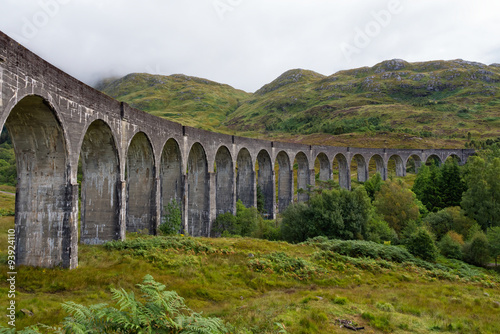 Gleanfinnan viaduct in the Highlands of Scotland