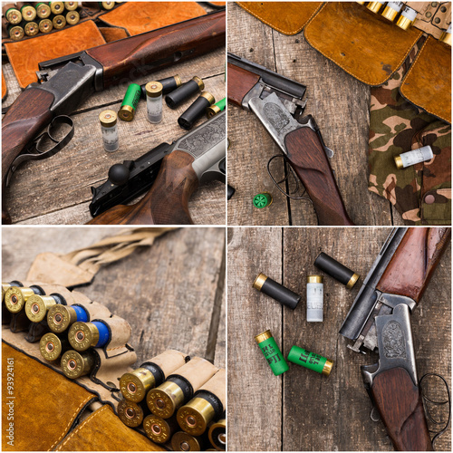 Hunter ammunition collage