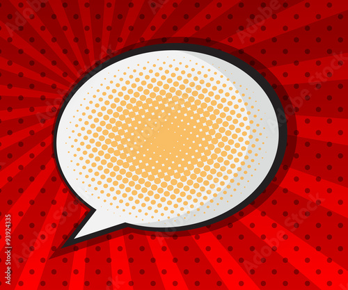 speech bubble pop art background
