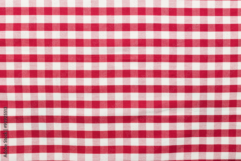 Red checkered tablecloth Red checkered tablecloth