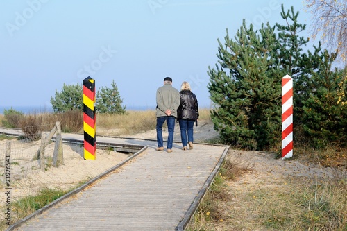 Polsko-Niemieckie przejście graniczne schengen w Świnoujściu