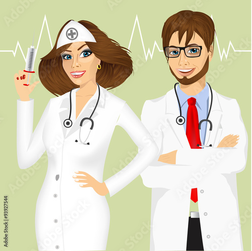 experienced male and female doctors