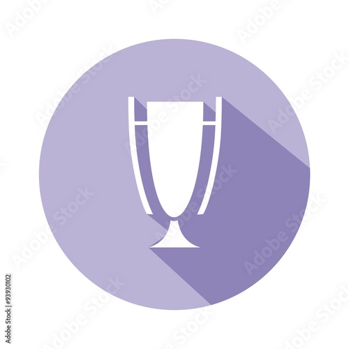Icono trofeo mod3 morado botón sombra