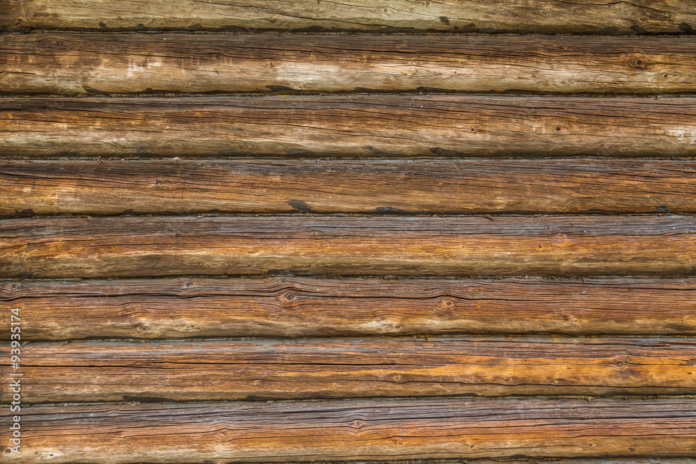 The background with the texture of logs