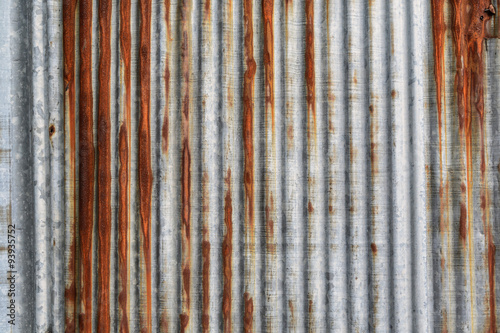 rusty corrugated iron metal texture and background