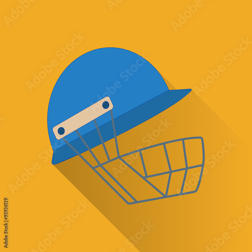 Cricket game flat icon