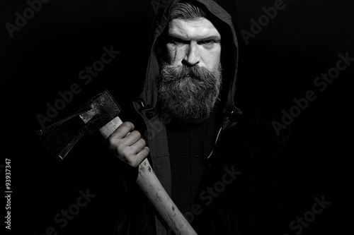 Man holding ax