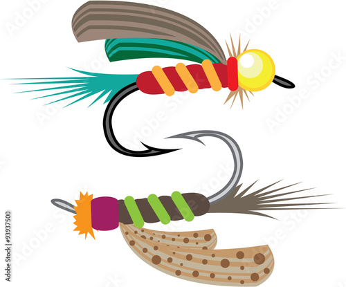 Fishing Fly vector