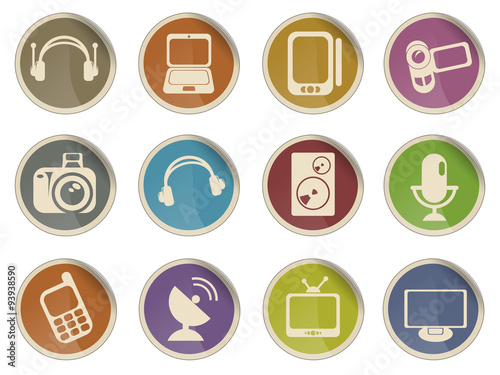 media icon set