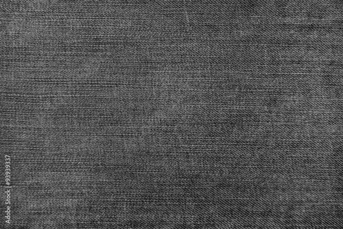 Texture of black jeans as a background