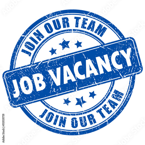 Job vacancy rubber stamp