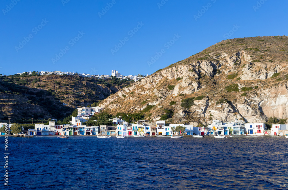 Obraz premium Klima village in Milos island, Cyclades, Greece