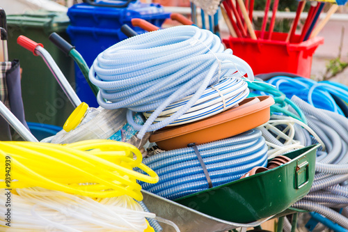 Wallpaper Mural Hoses are rolled up in storage Torontodigital.ca