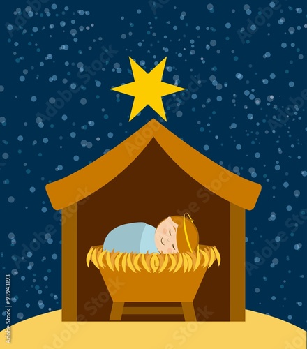 Christmas manger characters