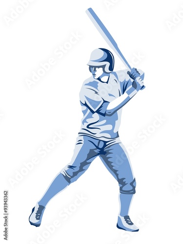 sketch baseball player