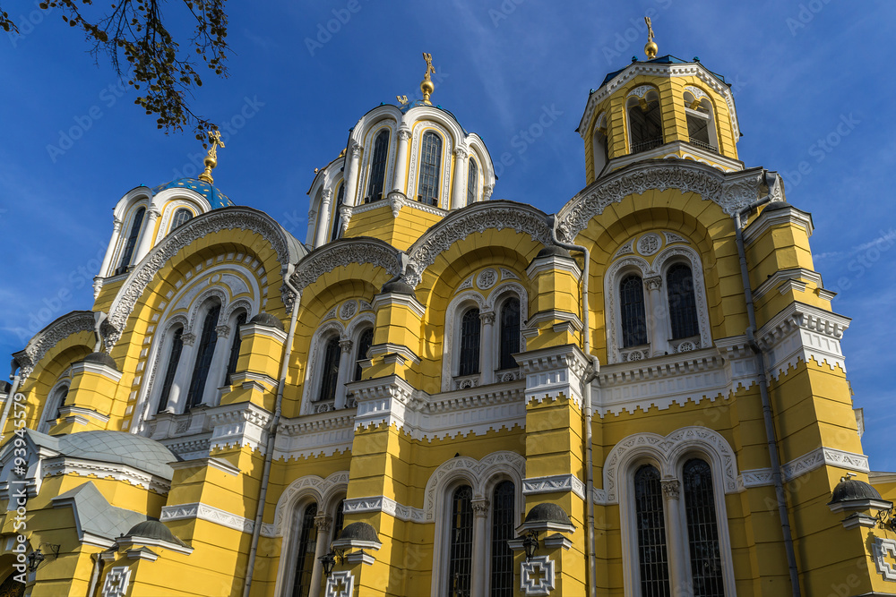 St. Vladimir Cathedral (or Volodymyrsky Cathedral). Kiev, Ukraine. 