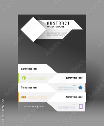 abstract poster design template