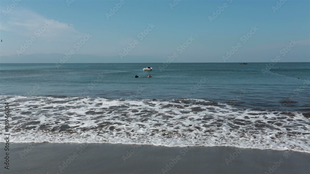 Beach tropical warm swimming boat in ocean HD 4480 Beach tropical warm swimming boat in ocean HD 4480