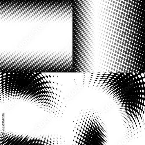 collection of halftone backgrounds
