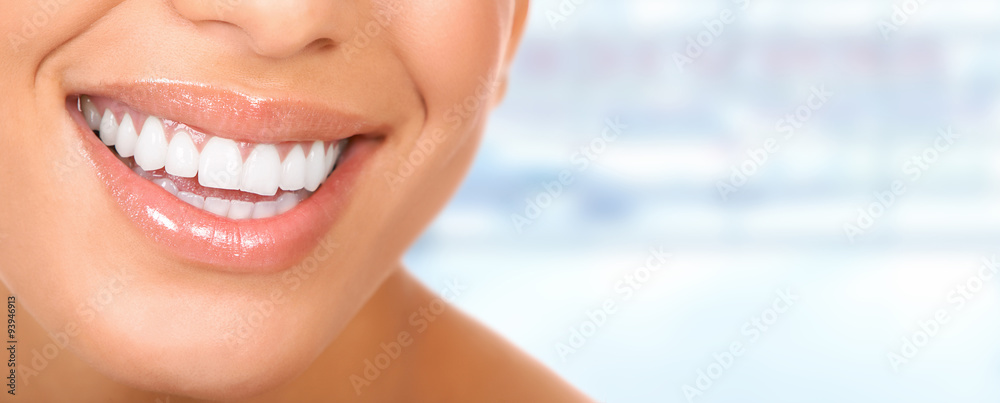 Fototapeta premium Beautiful woman teeth.
