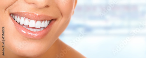 Beautiful woman teeth.