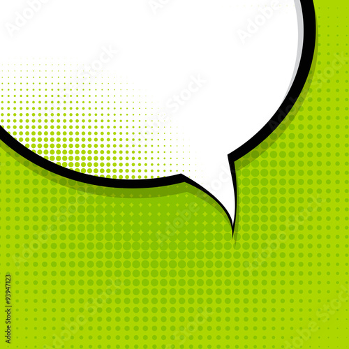 Speech Bubble Pop Art Background Vector