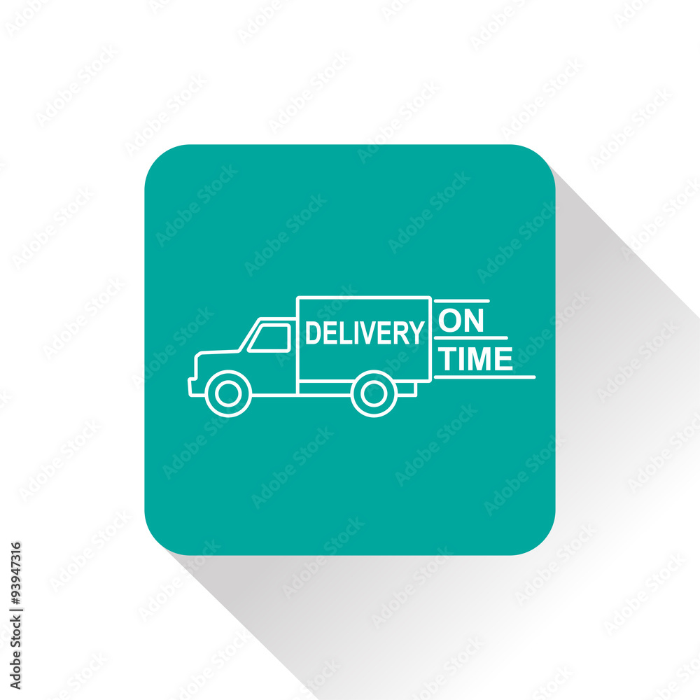 delivery truck vector icon