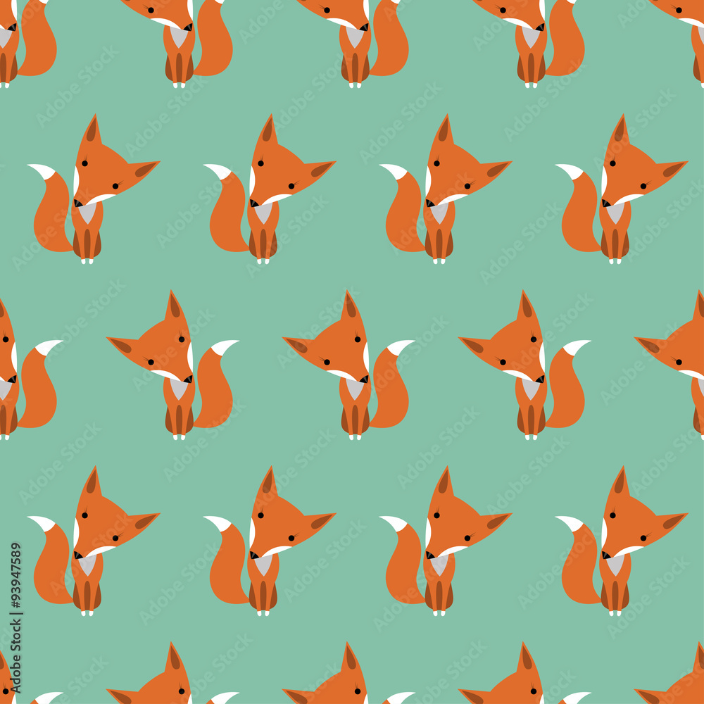 Graphically foxes pattern Graphically foxes pattern