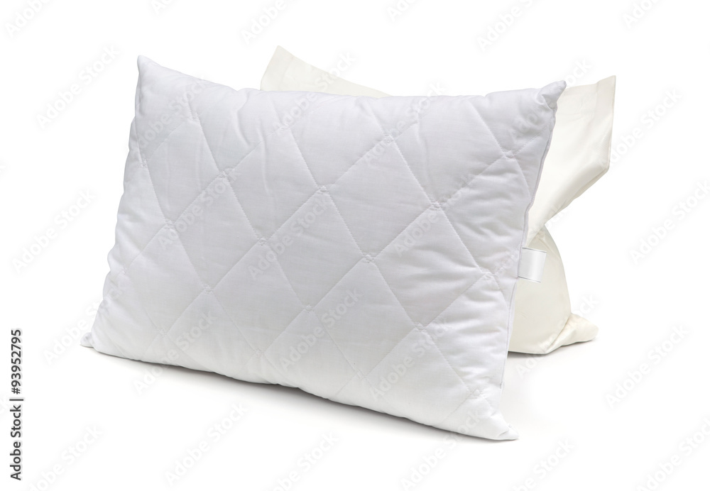 Close up of pillow on white background - isolated Close up of pillow on white background - isolated