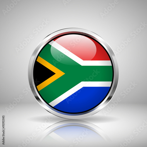 Flag of South Africa in chrome Free Download Flag of South Africa in chrome - GFXLoad