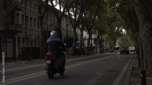 Wallpaper Mural Venice Italy Mestre city tree lines street traffic fast 4K 006 Torontodigital.ca