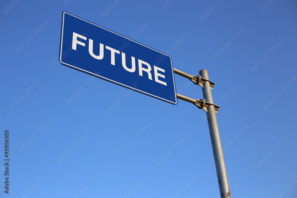 Fototapeta premium Future Road Sign