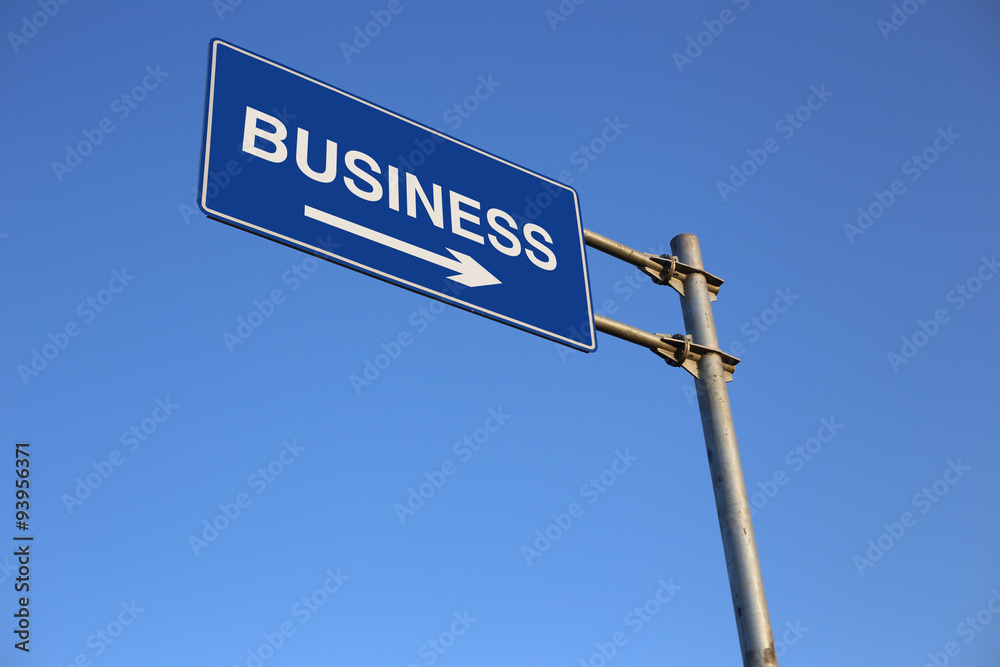 Fototapeta premium Business Road Sign