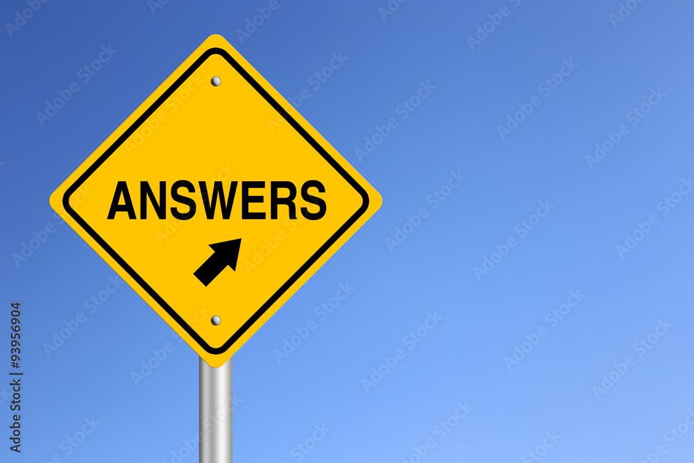 Answers Road Sign Answers Road Sign
