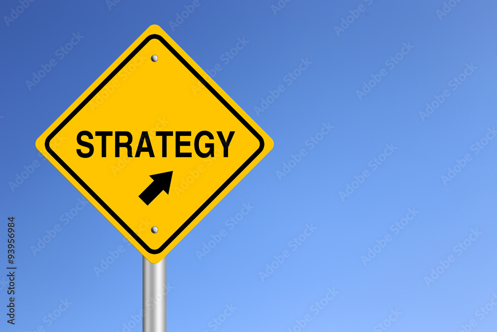 Strategy Road Sign Strategy Road Sign