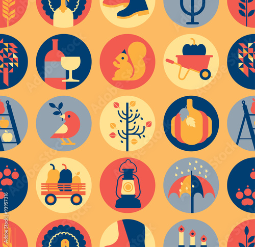 Thanksgiving seamless background