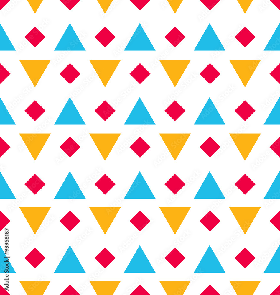 Seamless Geometric Texture with Rhombus and Triangles Seamless Geometric Texture with Rhombus and Triangles