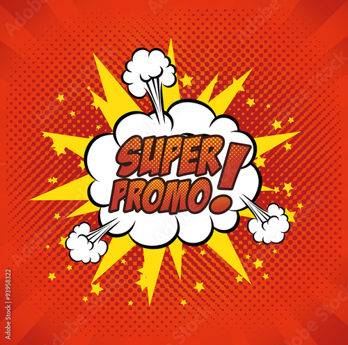 Pop art comic bubbles design