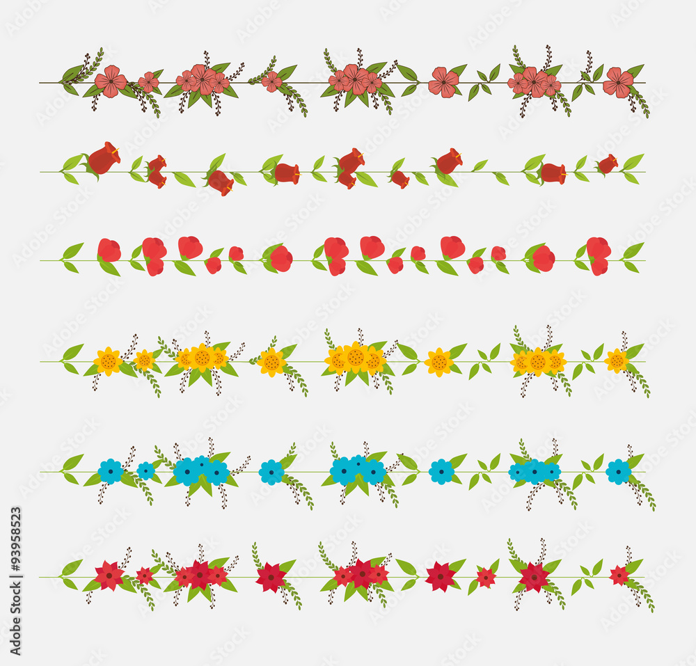 Fototapeta premium Flowers and floral design.