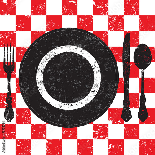 Picnic place setting