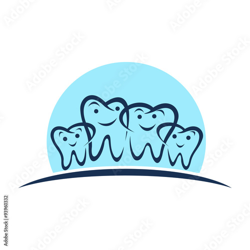 Family Dental Care Logo Illustration