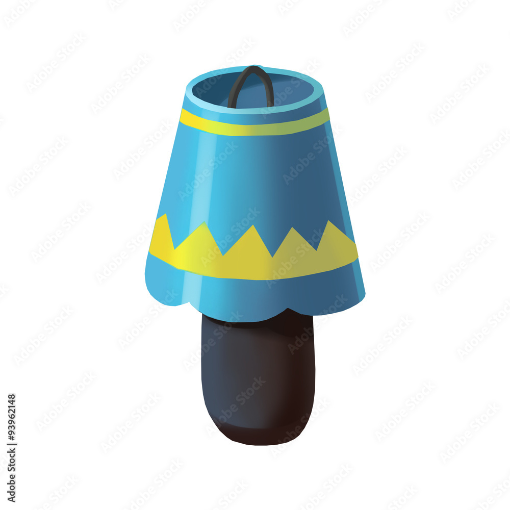 Illustration: Lamp. Fantastic Cartoon Style Element Design. Illustration: Lamp. Fantastic Cartoon Style Element Design.