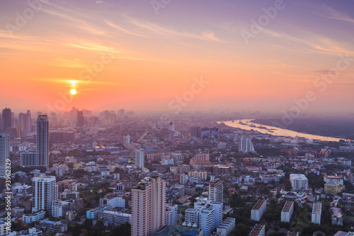 Bangkok cityscape in the morning © kobozaa