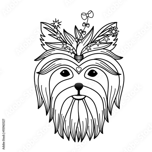 Yorkshire terrier tattoo