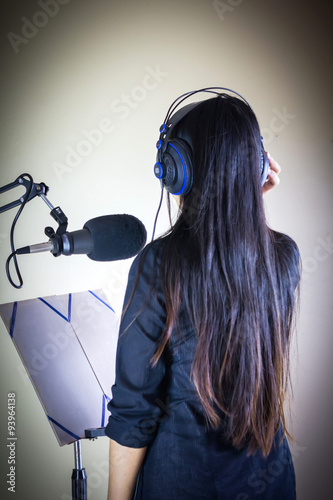 Fotografia voice recording for advertising or singing